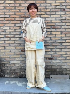 「アイテム（サロペット/オーバーオール）」を使った、BEAMS BOYさん（レディース・147cm）の夏コーディネート