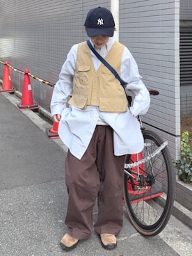 BEAMS BOYさん（レディース・155cm）の冬コーディネート