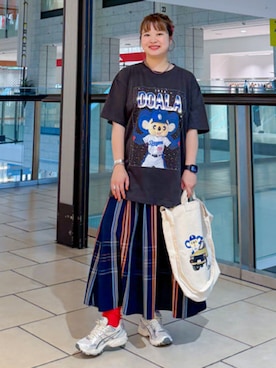 「ネイビーコーデ」｜BEAMS BOYさん（レディース・153cm）の夏コーディネート