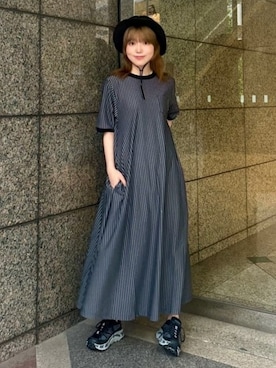 「BEAMS BOY（ビームスボーイ）のアイテム（ワンピース/ドレス）」を使った、BEAMS BOYさん（レディース・161cm）の夏コーディネート