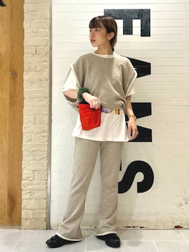 「アイテム（ボディバッグ/ウエストポーチ）」を使った、BEAMS BOYさん（レディース・155cm）の夏コーディネート