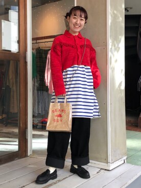 BEAMS BOYさん（レディース・154cm）の冬コーディネート