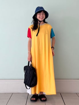 「Champion（チャンピオン）のアイテム」を使った、BEAMS BOYさん（レディース・162cm）の夏コーディネート