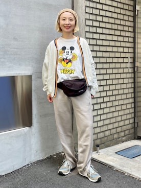 「アイテム（スウェット）」を使った、BEAMS BOYさん（レディース・151cm）の夏コーディネート