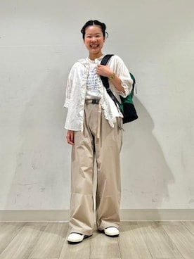 「アイテム（シャツ/ブラウス）」を使った、BEAMS BOYさん（レディース・157cm）の夏コーディネート