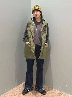 BEAMS BOYさん（レディース・161cm）の冬コーディネート