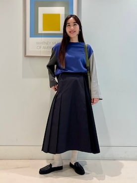 「BRIEFING(ブリーフィング)のアイテム」を使った、BEAMS BOYさん(レディース・158cm)の夏コーディネート