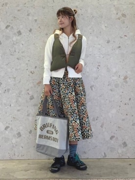 「BEAMS BOY（ビームスボーイ）のアイテム（Tシャツ/カットソー）」を使った、BEAMS BOYさん（レディース・169cm）の秋コーディネート