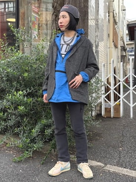 「アイテム（スウェットパンツ）」を使った、BEAMS BOYさん（レディース・159cm）の秋コーディネート