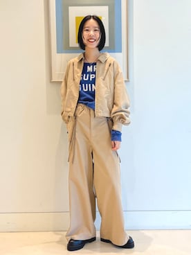 BEAMS BOYさん（レディース・163cm）の冬コーディネート