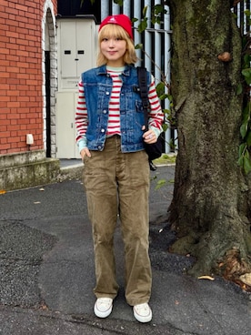 「BEAMS BOY（ビームスボーイ）のアイテム（Tシャツ/カットソー）」を使った、BEAMS BOYさん（レディース・161cm）の秋コーディネート