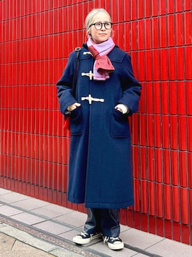 「アイテム（ダッフルコート）」を使った、BEAMS BOYさん（レディース・157cm）の秋コーディネート