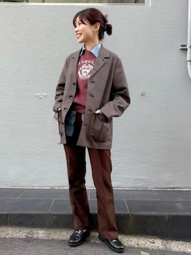BEAMS BOY（ビームスボーイ）の「maturely / Viscose Asymme Jacket