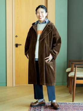 「BEAMS BOY（ビームスボーイ）のアイテム（その他アウター）」を使った、BEAMS BOYさん（レディース・159cm）の冬コーディネート
