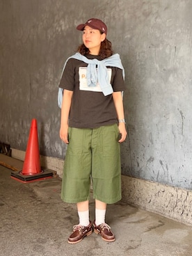 「orSlow（オアスロウ）のアイテム」を使った、BEAMS BOYさん（レディース・159cm）の春コーディネート