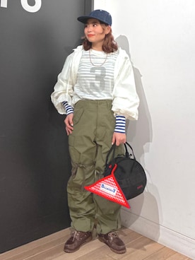 BEAMS BOYさん（レディース・152cm）の春コーディネート