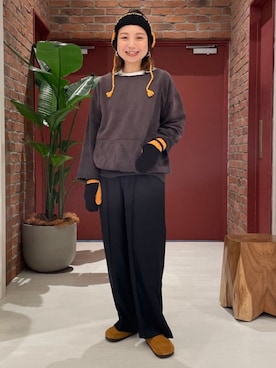 BEAMS BOYさん（レディース・159cm）の冬コーディネート