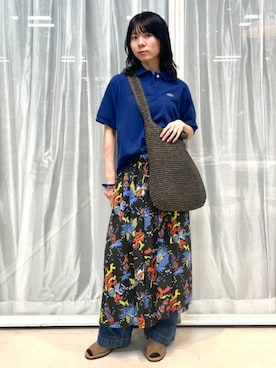 「LACOSTE（ラコステ）のアイテム」を使った、BEAMS BOYさん（レディース・162cm）の春コーディネート