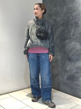 「アイテム（ボディバッグ/ウエストポーチ）」を使った、BEAMS BOYさん（レディース・154cm）の秋コーディネート