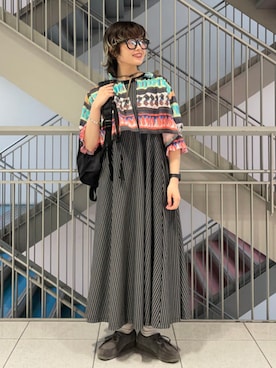 「BEAMS BOY（ビームスボーイ）のアイテム（ワンピース/ドレス）」を使った、BEAMS BOYさん（レディース・158cm）の夏コーディネート