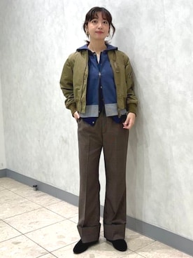 「BEAMS BOY（ビームスボーイ）のアイテム（トップス）」を使った、BEAMS BOYさん（レディース・161cm）の冬コーディネート