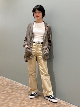 「VANS（バンズ）のアイテム」を使った、BEAMS BOYさん（レディース・161cm）の春コーディネート
