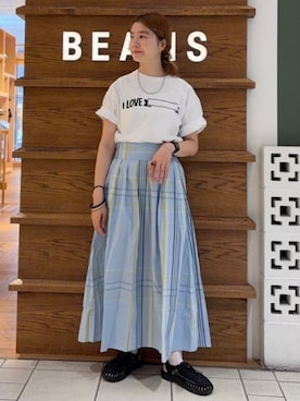 「BEAMS BOY（ビームスボーイ）のアイテム」を使った、BEAMS BOYさん（レディース・159cm）の夏コーディネート