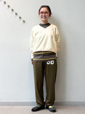 「アイテム（スウェット）」を使った、BEAMS BOYさん（レディース・149cm）の秋コーディネート