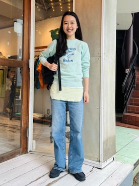 「BEAMS BOY（ビームスボーイ）の【別注】GREGORY / NICE DAY NEW（バックパック/リュック）」を使った、BEAMS BOYさん（レディース・159cm）の夏コーディネート