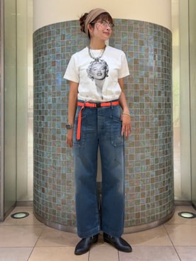 「Buzz Rickson's（バズリクソンズ）のアイテム」を使った、BEAMS BOYさん（レディース・169cm）の夏コーディネート