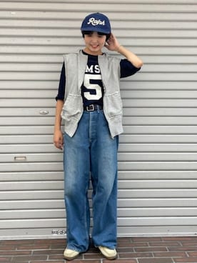 「アイテム（ベスト）」を使った、BEAMS BOYさん（レディース・150cm）の夏コーディネート