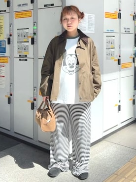 「アイテム（ブルゾン）」を使った、BEAMS BOYさん（レディース・150cm）の秋コーディネート