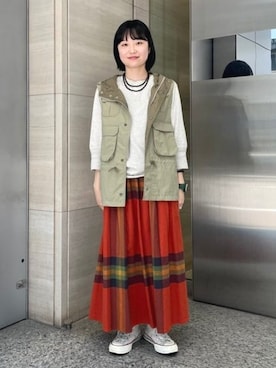 「BEAMS BOY（ビームスボーイ）のアイテム」を使った、BEAMS BOYさん（レディース・156cm）の秋コーディネート