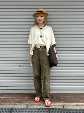 「BEAMS BOY（ビームスボーイ）のアイテム」を使った、BEAMS BOYさん（レディース・161cm）の夏コーディネート