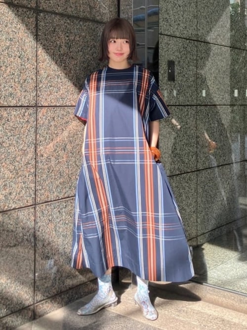 【新品未使用】FREEサイズ ビームスボーイ チェック柄シャツワンピース BEAMS WOMEN｜【7/25再値下げ】ボーイ ビッグ タータン