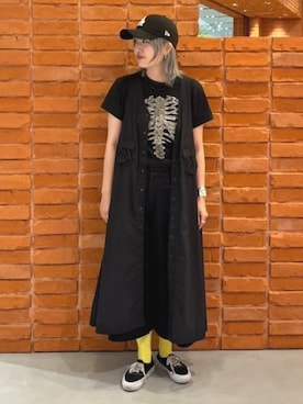 「BEAMS BOY（ビームスボーイ）のアイテム（ワンピース）」を使った、BEAMS BOYさん（レディース・163cm）の夏コーディネート