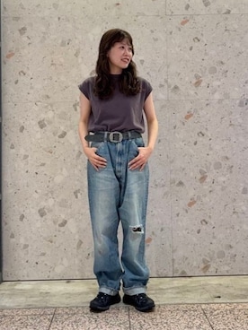「orSlow（オアスロウ）のアイテム」を使った、BEAMS BOYさん（レディース・156cm）の夏コーディネート