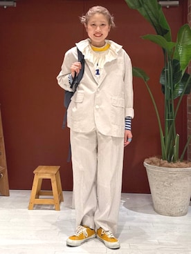 BEAMS BOYさん（レディース・155cm）の冬コーディネート