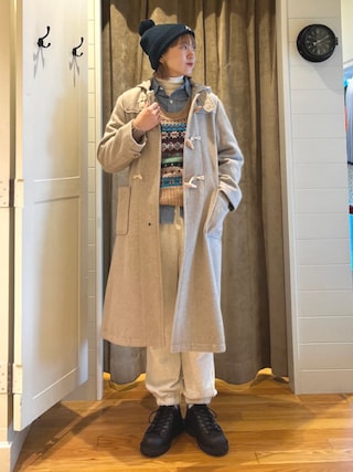 【BEAMS BOY】モッサーロングダッフルコート BEAMS BOY（ビームス ボーイ）モッサー ロング ダッフルコート