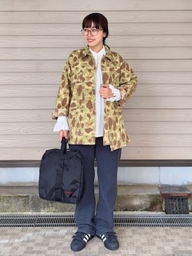 「アイテム（ヘアアクセサリー）」を使った、BEAMS BOYさん（レディース・160cm）の秋コーディネート