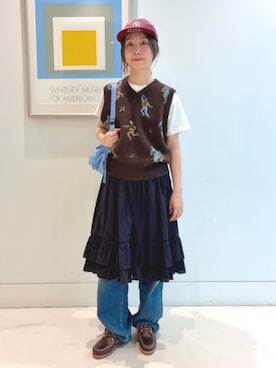 「BEAMS BOY（ビームスボーイ）のアイテム（スカート）」を使った、BEAMS BOYさん（レディース・160cm）の夏コーディネート