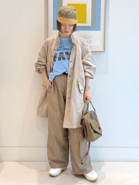 「BEAMS BOY（ビームスボーイ）のアイテム（帽子）」を使った、BEAMS BOYさん（レディース・158cm）の春コーディネート