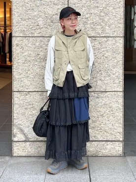 「Champion（チャンピオン）のアイテム」を使った、BEAMS BOYさん（レディース・153cm）の秋コーディネート