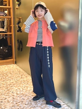 「アイテム（財布/小物）」を使った、BEAMS BOYさん（レディース・155cm）の秋コーディネート