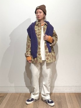 「Champion（チャンピオン）のアイテム」を使った、BEAMS BOYさん（レディース・158cm）の秋コーディネート