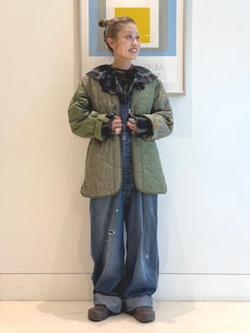 「アイテム（ブルゾン）」を使った、BEAMS BOYさん（レディース・155cm）の秋コーディネート