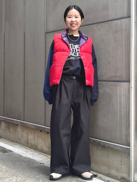 BEAMS BOYさん（レディース・163cm）の冬コーディネート