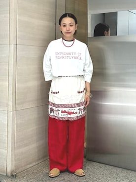 「BEAMS BOY（ビームスボーイ）のアイテム」を使った、BEAMS BOYさん（レディース・155cm）の夏コーディネート