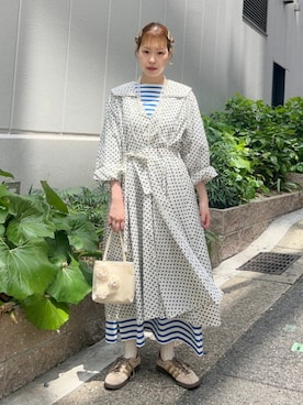 「BEAMS BOY（ビームスボーイ）のアイテム（ワンピース/ドレス）」を使った、BEAMS BOYさん（レディース・159cm）の夏コーディネート