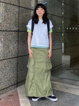 「重ね着」｜BEAMS BOYさん（レディース・161cm）の夏コーディネート